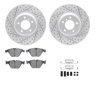 R1 Concepts WBUH1-31070 Brake Rotors - Carbon Coated - D/S W/ Optimum Oe Pads & Hdw